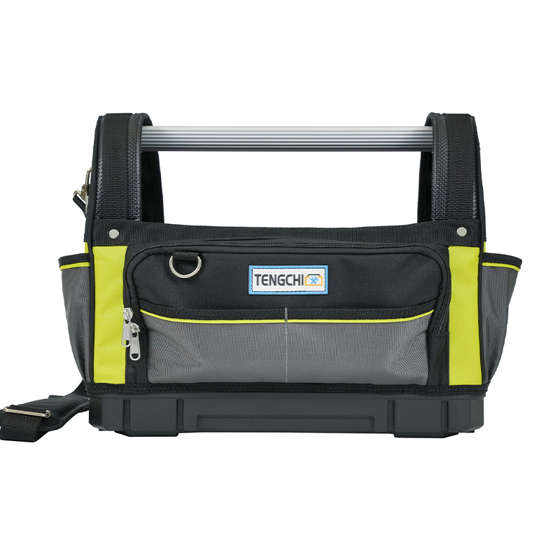 17-inch/19-inch steel pipe tool bag na may plastic sa ilalim at panlabas na bag